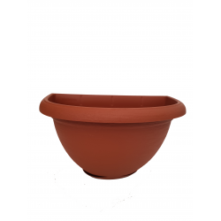Vas de perete MURO, teracota, 31.5cm cu tava, 4.3l, Plastecnic Italia
