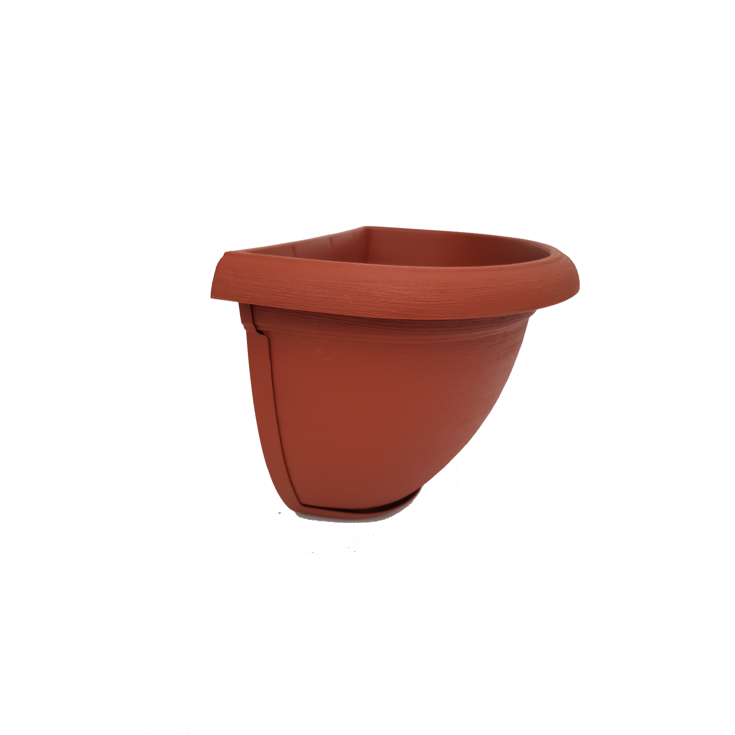 Vas de perete MURO, teracota, 31.5cm cu tava, 4.3l, Plastecnic Italia Ghivece