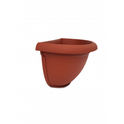 Vas de perete MURO, teracota, 31.5cm cu tava, 4.3l, Plastecnic Italia
