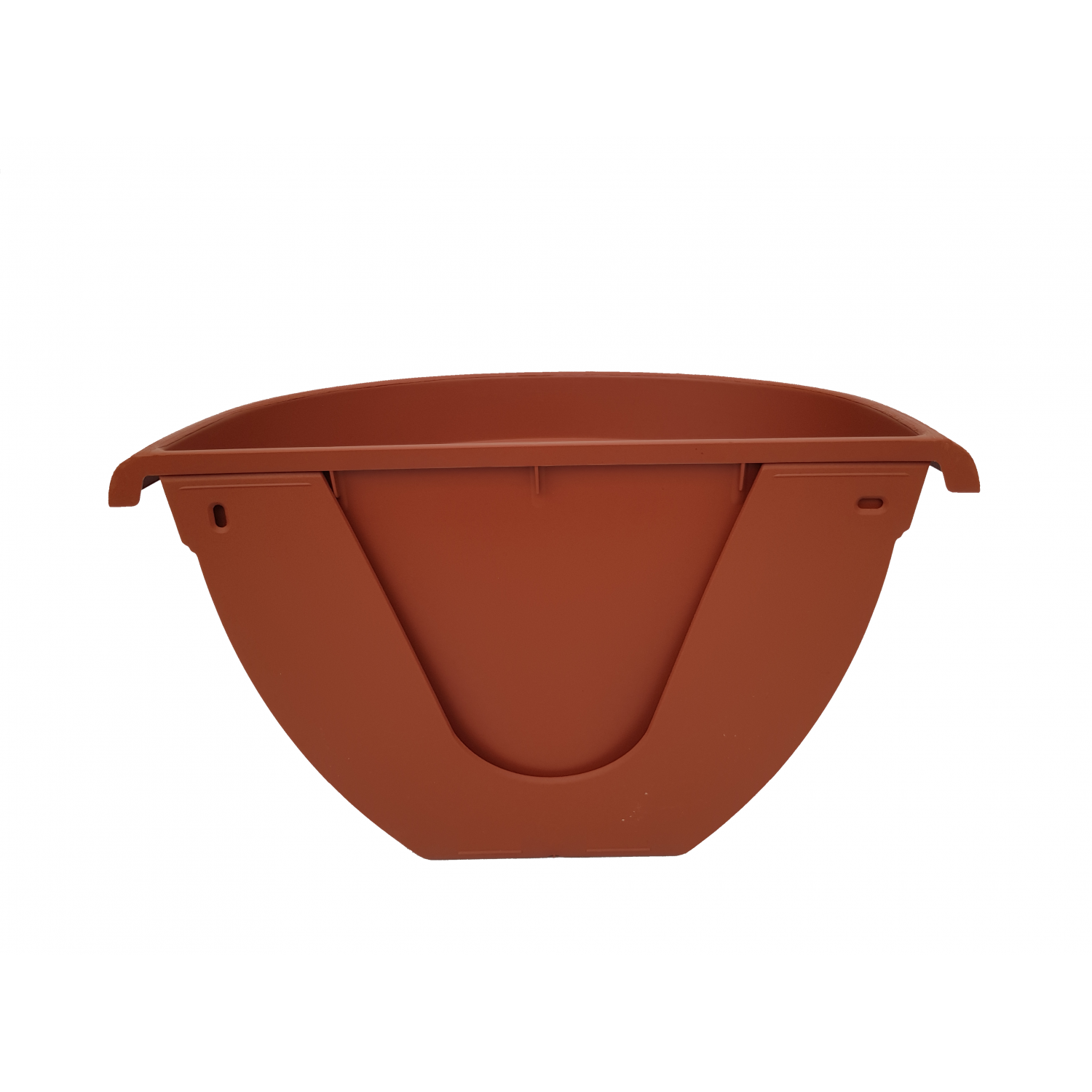 Vas de perete MURO, teracota, 31.5cm cu tava, 4.3l, Plastecnic Italia Ghivece