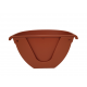 Vas de perete MURO, teracota, 31.5cm cu tava, 4.3l, Plastecnic Italia Ghivece