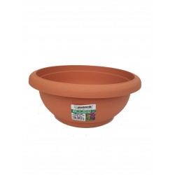 Ghiveci bol 30cm, 5l, teracota cu tava clipsata, Plastecnic , Italia
