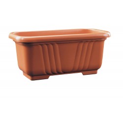 Jardiniera Sapri 100, teracota, Plastecnic, 105l, cu tava, Italia