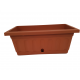 Jardiniera Itaca Plastecnic, 40cm, 8.2l, cu tava clipsata, Italia Jardiniere